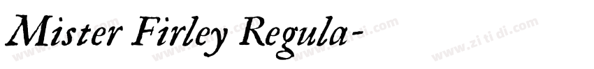 Mister Firley Regula字体转换